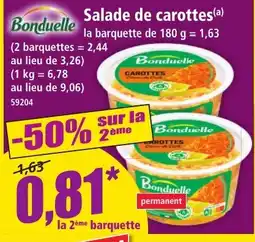 Norma Bonduelle Salade de carottes offre