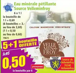 Norma Velleminfroy Eau minérale pétillante offre