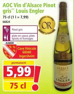Norma Louis Engler Pinot gris offre