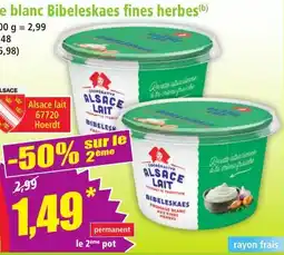 Norma Bibeleskaes Alsace lait offre
