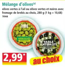 Norma TABLE FOODS Mélange d'olives offre