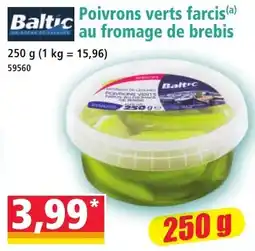 Norma Baltic Poivrons verts farcis offre