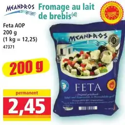 Norma MEANDROS Fromage au lait de brebis offre