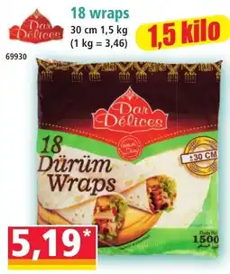 Norma Dar Délices Dürüm Wraps offre