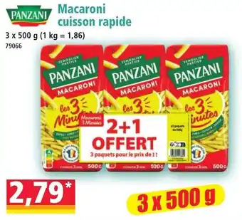 PANZANI Macaroni cuisson rapide