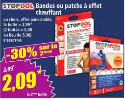 Norma STOPDOL Bandes ou patches à effet chauffant offre