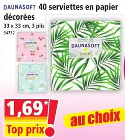 Norma DAUNASOFT serviettes en papier décorées offre