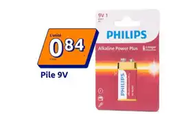 Action PHILIPS Pile 9V offre
