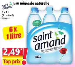 Norma saint amand Eau minérale naturelle offre