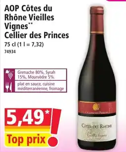 Norma Cellier des Princes AOP Côtes du Rhône Vieilles Vignes offre