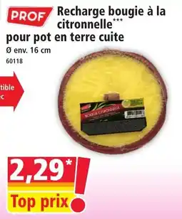 Norma PROF Recharge bougie à la citronnelle offre
