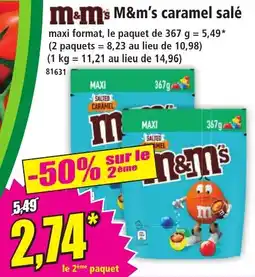 Norma M&M's caramel salé offre