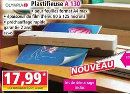 Norma Olympia Plastifieuse A 130 offre