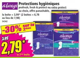 Norma always Protections hygiéniques offre