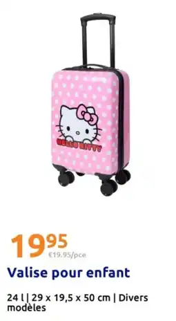 Action Hello Kitty Valise pour enfant offre