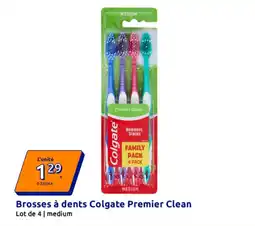 Action Colgate Brosse à dents Premier Clean offre