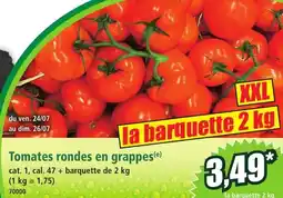 Norma Tomates rondes en grappes offre