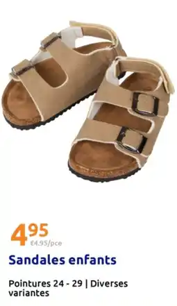 Action Sandales enfants offre