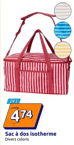 Action Sac à dos isotherme offre
