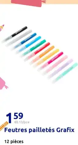 Action Grafix Feutres pailletés offre
