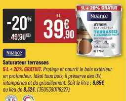 Bricorama Nuance Saturateur terrasses offre