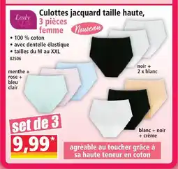 Norma Lady life culottes jacquard taille haute 3 pièces femme offre