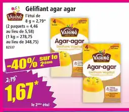 Norma Vahiné gélifiant agar agar offre