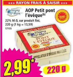 Norma Aop petit pont l'évêque offre