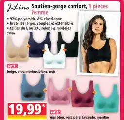 Norma J-line soutien-gorge confort, 4 pièces femme - set 1 offre