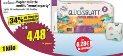 Norma Glücksblatt papier toilette motifs 'monsterparty' offre