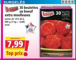 Norma Idégel 30 boulettes au boeuf extra moelleuses offre