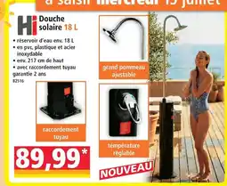 Norma Douche solaire 18 l offre