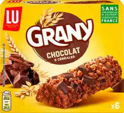 Auchan Grany barres de céréales chocolat grany offre