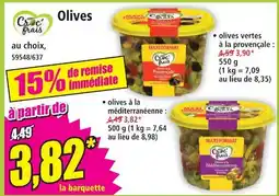 Norma Croc'frais olives vertes à la provençale offre