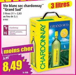 Norma Grand sud vin blanc sec chardonnay offre