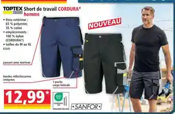 Norma Toptex pro short de travail homme cordura offre
