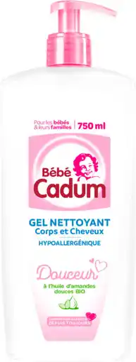 Auchan Cadum gel nettoyant corps et cheveux bébé cadum offre
