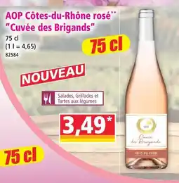 Norma Aop côtes-du-rhône rosé cuvée des brigands offre