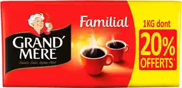 Auchan Grand mere café moulu familial grand'mère offre