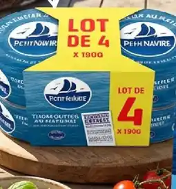 b&m Petit navire thon naturel offre