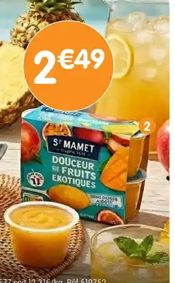 b&m St mamet purée fruits exotiques offre