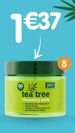 b&m Tea tree cotons démaquillants humides x60 offre