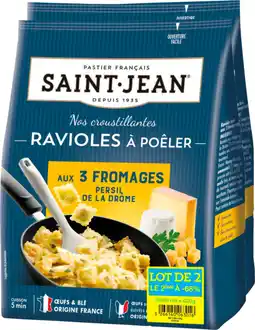 Auchan Saint jean ravioles 3 fromages & persil à pôeler saint jean offre