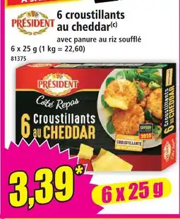 Norma President 6 croustillants au cheddar offre