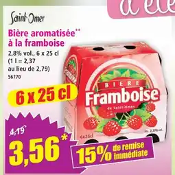 Norma Saint-omer bière aromatisée à la framboise offre