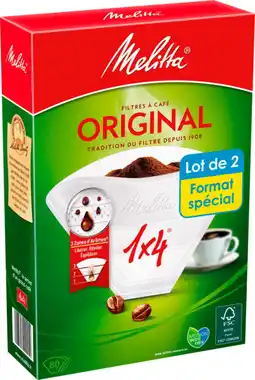 Auchan Melitta filtre à café blanc melitta offre