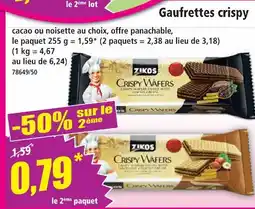 Norma Zikos gaufrettes crispy offre