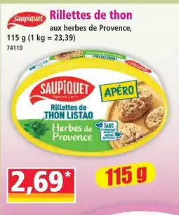 Norma Saupiquet rillettes de thon offre