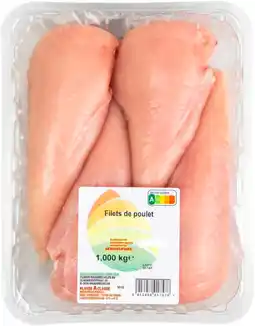 Auchan Sans marque filets de poulet offre