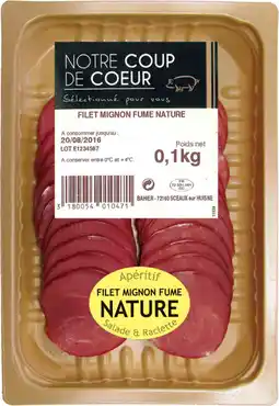 Auchan Bahier filet mignon tranché offre